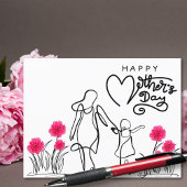 Cartes Pour Fêtes Annuelles Maman en fête pour toujours branchée