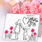 Cartes Pour Fêtes Annuelles Maman en fête pour toujours branchée