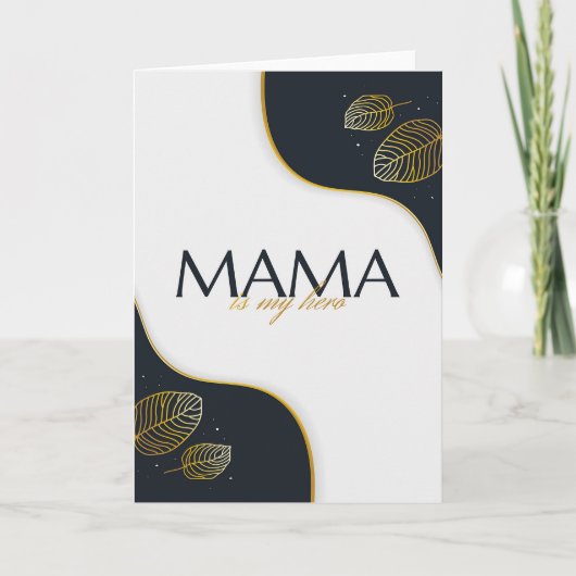 Cartes Pour Fêtes Annuelles Maman est mon héro (Devant)