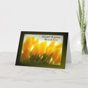 Cartes Pour Fêtes Annuelles Maman et papa heureux de Pâques