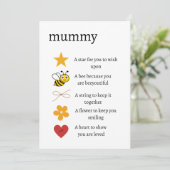 Cartes Pour Fêtes Annuelles Maman j'aime ton cadeau, jeton j'aime cadeau, appr (Debout devant)