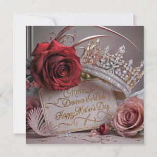 Cartes Pour Fêtes Annuelles Maman mérite le meilleur : Bonne fête des mères