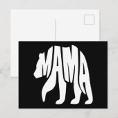 Cartes Pour Fêtes Annuelles Maman Ourse (Devant / Derrière)