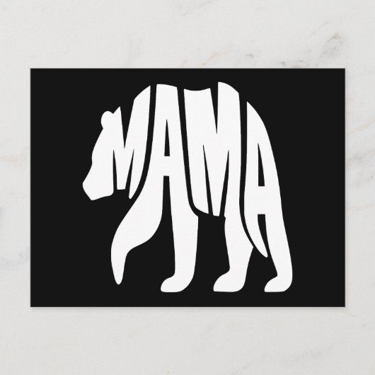 Cartes Pour Fêtes Annuelles Maman Ourse (Devant)
