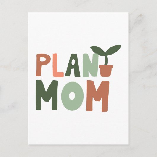 Cartes Pour Fêtes Annuelles maman plante (Devant)