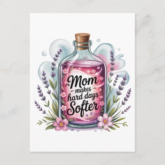 Cartes Pour Fêtes Annuelles Maman rend les jours difficiles plus doux (Devant)