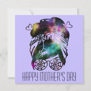 Cartes Pour Fêtes Annuelles Maman sorcière effrayante pour la fête des Mères M