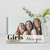 Cartes Pour Fêtes Annuelles Maman t'aime Photo (Debout devant)