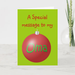 Cartes Pour Fêtes Annuelles Mamie Christmas ornament card