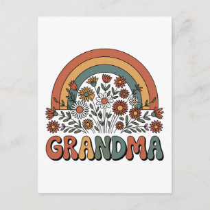 Cartes Pour Fêtes Annuelles Mamie Florale
