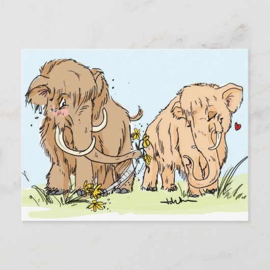 Cartes Pour Fêtes Annuelles Mammoth (Devant)