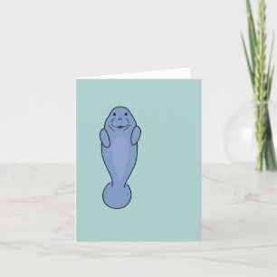 Cartes Pour Fêtes Annuelles Manat de mignonne personnalisable