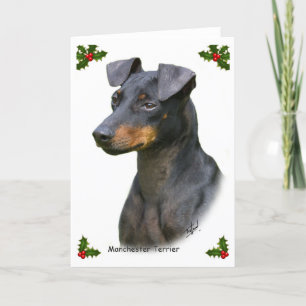 Cartes Pour Fêtes Annuelles Manchester Terrier 8W13D-07