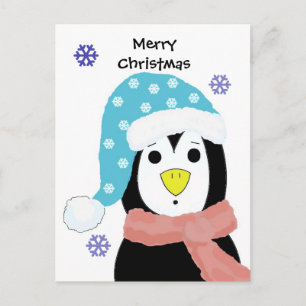 Cartes Pour Fêtes Annuelles Manchot de Noël