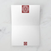 Cartes Pour Fêtes Annuelles Mandala de canneberge (Intérieur)