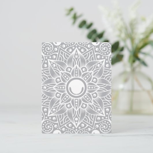 Cartes Pour Fêtes Annuelles Mandala de luxe 14 (Debout devant)