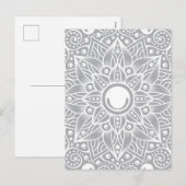 Cartes Pour Fêtes Annuelles Mandala de luxe 14 (Devant / Derrière)