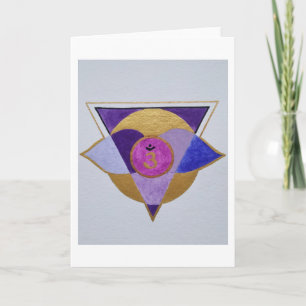 Cartes Pour Fêtes Annuelles Mandala du troisième œil
