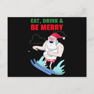 Cartes Pour Fêtes Annuelles Manger, Boire & Joyeux Noël