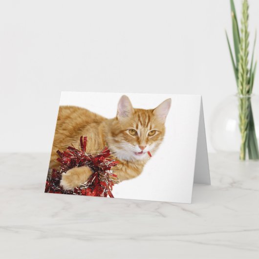 Cartes Pour Fêtes Annuelles Manger des décorations de Noël (Devant)