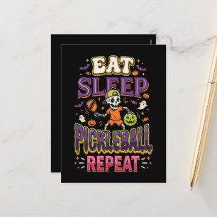 Cartes Pour Fêtes Annuelles Manger Dormir Pickleball Répéter Pickleball