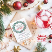 Cartes Pour Fêtes Annuelles Mangez, buvez et soyez joyeux Noël fête Potluck