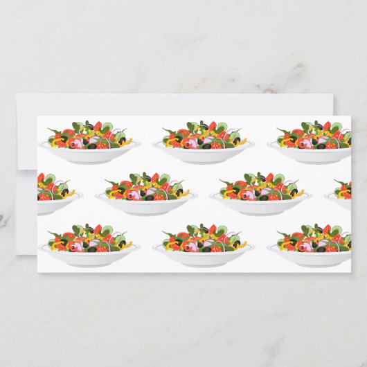 Cartes Pour Fêtes Annuelles Mangez plus de plantes frais motivation salade let (Devant)