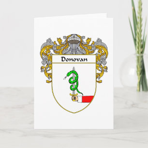 Cartes Pour Fêtes Annuelles Manteau de Donovan des bras (enveloppés)