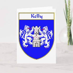 Cartes Pour Fêtes Annuelles Manteau de Kelly des bras/de crête de famille