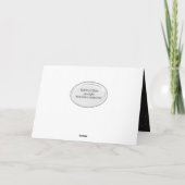 Cartes Pour Fêtes Annuelles Manteau du Père Noël de Noël sur le pin (Dos)