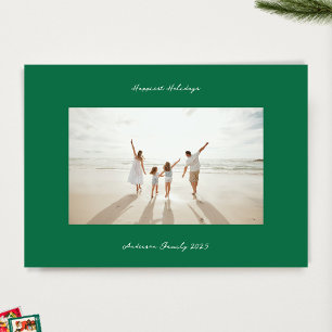 Cartes Pour Fêtes Annuelles manuscrit noël vert pomme encre blanc photo
