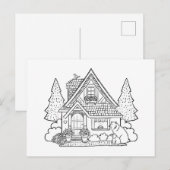 Cartes Pour Fêtes Annuelles Mar House (Devant / Derrière)