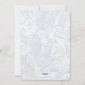 Cartes Pour Fêtes Annuelles Marbleized Blue Hydrangea and Muscari Metallic  (Dos)