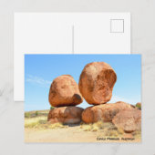 Cartes Pour Fêtes Annuelles Marbles de Devils, Australie (Devant / Derrière)