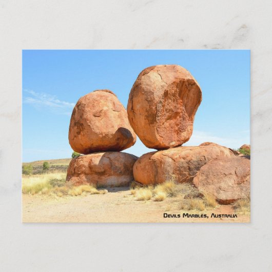 Cartes Pour Fêtes Annuelles Marbles de Devils, Australie (Devant)