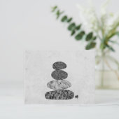 Cartes Pour Fêtes Annuelles Marbre Zen Stones (Debout devant)