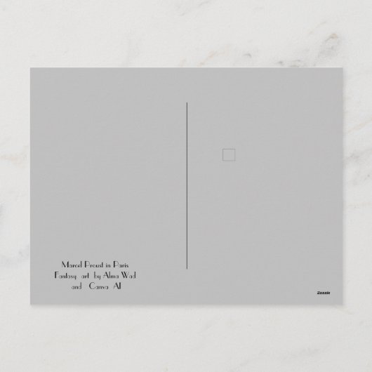 Cartes Pour Fêtes Annuelles Marcel Proust à Arles - imaginaire (Dos)