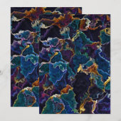 Cartes Pour Fêtes Annuelles Marche à huile (Devant / Derrière)