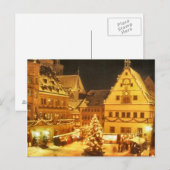 Cartes Pour Fêtes Annuelles Marché de Noël Allemagne (Devant / Derrière)