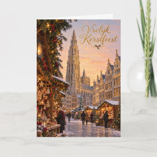 Cartes Pour Fêtes Annuelles Marché de Noël d'Anvers Joyeux Noël