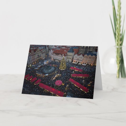 Cartes Pour Fêtes Annuelles Marché de Noël de Prague (Devant)