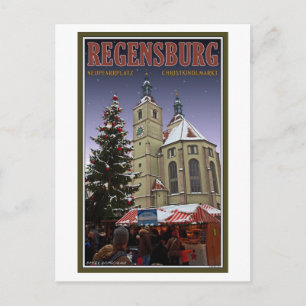 Cartes Pour Fêtes Annuelles Marché de Noël de Regensburg Neupfarrplatz