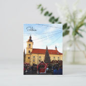 Cartes Pour Fêtes Annuelles Marché de Noël de Sibiu (Debout devant)