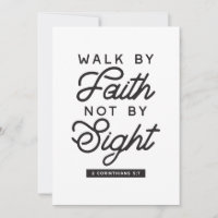 "Marcher par la foi" Bible Verse Typographie Desig