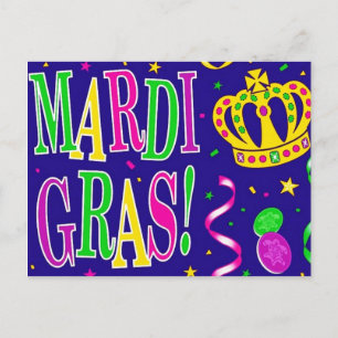 CARTES POUR FÊTES ANNUELLES MARDI GRAS VALENTINES