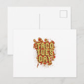 Cartes Pour Fêtes Annuelles Mardi Taco (Devant / Derrière)