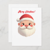 Cartes Pour Fêtes Annuelles Mare Santa Claus Joyeux Noël (Devant / Derrière)