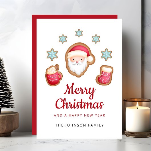 Cartes Pour Fêtes Annuelles Mare Santa Claus Joyeux Noël