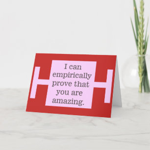 Cartes Pour Fêtes Annuelles Marge d'erreur - Funny Nerdy Valentine Card