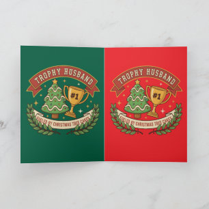 Cartes Pour Fêtes Annuelles Mari d'apparat hilarant alimenté par le gâteau de